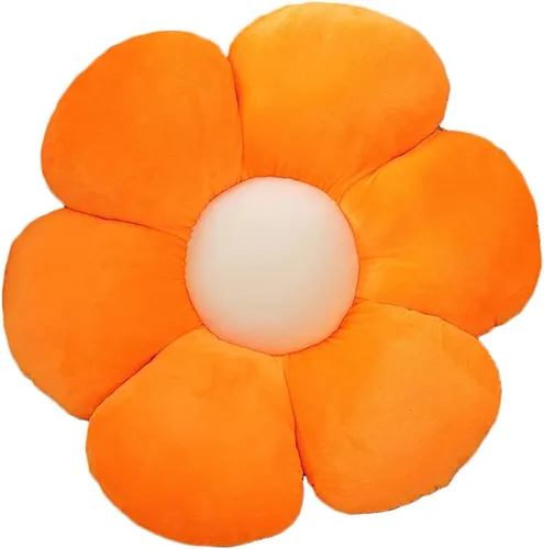 Miniatura 15 de lannery Almohada de felpa con flores, cojín de asiento para el suelo en forma de flor, juguete para leer, habitación, ver la televisión