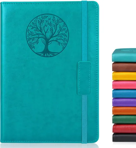 Miniatura 10 de Biuwory Cuaderno diario con líneas para mujeres y hombres, 256 páginas, tamaño A5, de cuero de tapa dura para escribir, viajes, negocios, trabajo