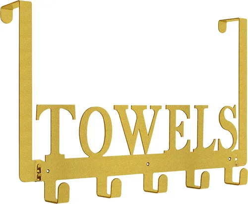 Ganchos para Colgar sobre la Puerta, Soporte para Toallas para Baño, Toallero de Montaje en Puerta, Ganchos para Toallas para Dormitorio Cocina