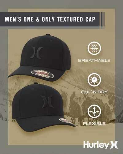 Miniatura 65 de Hurley Gorras para hombre - One & Only Flexfit Textures Cap - Sombreros ajustados para hombre, S-XL