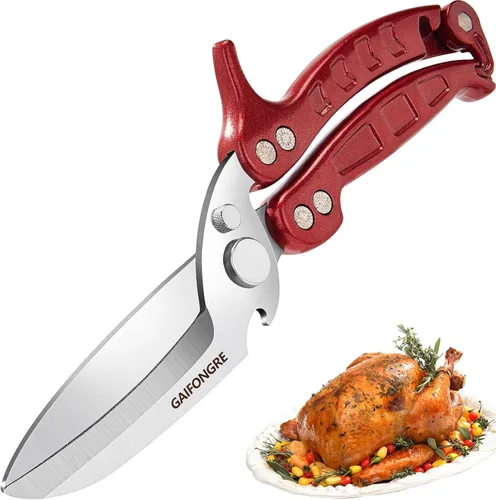 Tijeras de cocina resistentes para aves de corral, tijeras de cocina para alimentos resistentes, tijeras de cocina multiusos, para pollo, pescado,