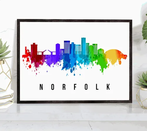 Miniatura 13 de Pera Print Rochester Skyline New York Póster, pintura de paisaje urbano de Nueva York, impresión de paisaje urbano y monumentos, arte de pared
