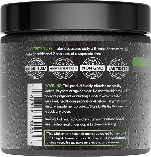 Miniatura 3 de Formulation Factory Crown of Glory Maximizador de Crecimiento Capilar 10 en 1, Bloqueador de DHT con Saw Palmetto, Fo-Ti, Colágeno, Favorece un