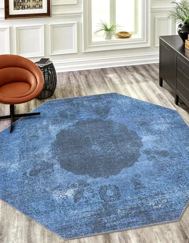 Miniatura 20 de Unique Loom Yara Collection - Alfombra de área Nayer (5' 1" x 8' Rectángulo, Azul Sobreteñido/Azul)