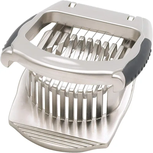 Miniatura 8 de HIC Kitchen Cortador de huevos antiadherente clásico, alambres de acero inoxidable 18/8