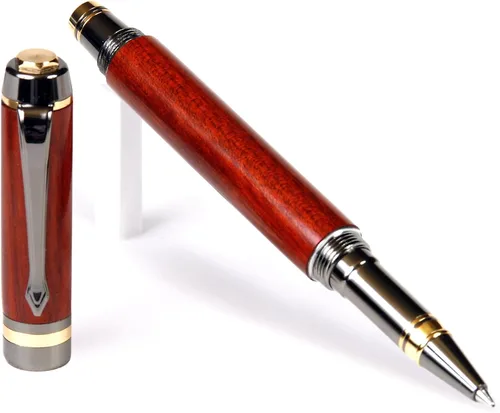 Miniatura 20 de Elite – Bolígrafo de punta rodante, color amarillo de metal de pistola caja Elder Yellow Box Elder