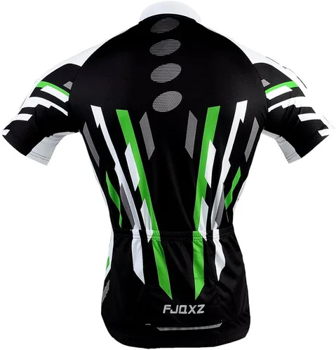 Miniatura 3 de fjqxz Culotte corto de ciclismo para hombre con acolchado 3D Conjunto F011D Negro