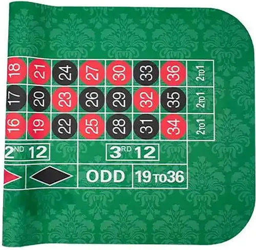 Miniatura 2 de Tapete de póquer con alfombrilla de póquer, cubierta de goma antideslizante para mesa de juego de ruleta, tapete de póquer con bolsa de transporte