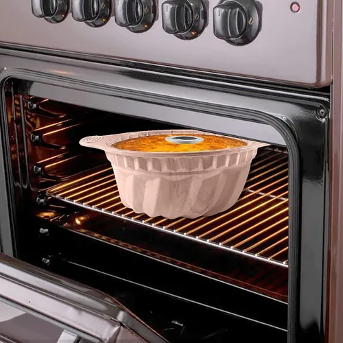 Miniatura 6 de Kenond Moldes para Pasteles de Silicona de 9.5 Pulgadas, Molde para Pastel Acanalado Antiadherente con Mango Resistente, Moldes para Hornear Rosa