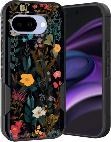 Miniatura 47 de Funda para Pixel 6A, Híbrida de Doble Capa de Servicio Pesado Resistente a Prueba de Golpes PC Duro + Funda Protectora de Silicona Suave para Google