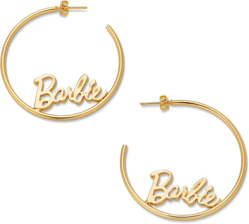 Miniatura 2 de Barbie Pendientes de aro con logotipo de escritura