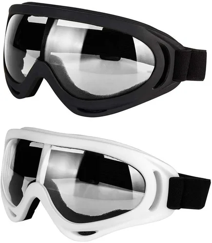 Miniatura 20 de LJDJ Gafas de esquí para motocicleta, gafas de snowboard, juego de 2 – Dirt Bike ATV Motocross anti-UV ajustables para montar fuera de carretera