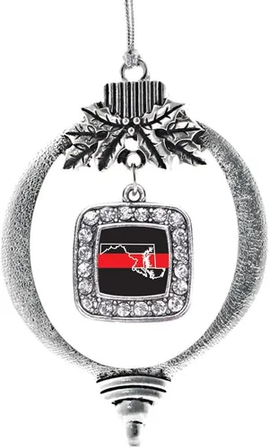 Miniatura 112 de Inspired Silver - Nana púrpura - Adorno de Navidad plateado - Adorno cuadrado para árbol de Navidad con circonita cúbica - Decoración colgante
