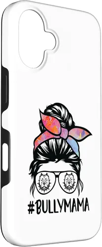 Miniatura 3 de American Bully Mom Messy Bun Hair Glasses, Bully Mama Case for iPhone 16
