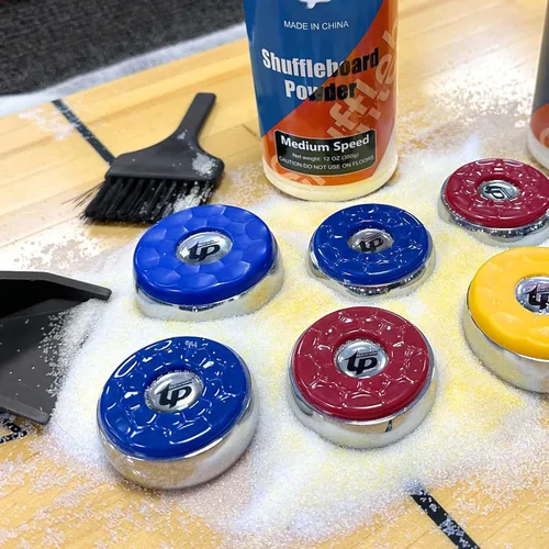 Miniatura 6 de Shuffleboard Sand Wax High/Medium Speed Shuffleboard Powder Set, Shuffleboard Sand with Mini Brush Set