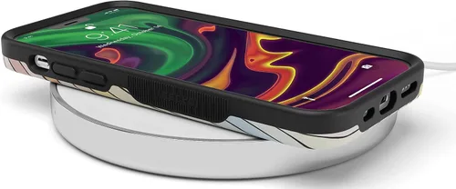 Miniatura 8 de Casely Funda para iPhone 11 Pro Max Ride The Wave Forro de arcoíris pastel Diseño protector audaz