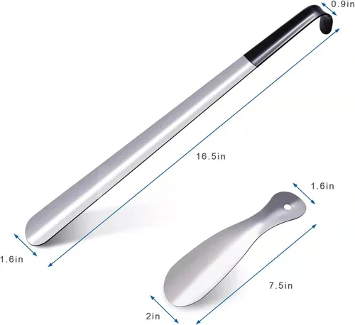 Miniatura 2 de BOOMIBOO 2 bocinas para zapatos, bocina de zapatos de 16.5 pulgadas de largo para uso doméstico, bocina de zapatos de 7.5 pulgadas para viajes