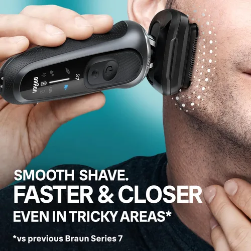 Miniatura 9 de Braun Series 7 - Afeitadora eléctrica para hombres, maquinilla de afeitar húmeda y seca, centro de limpieza y carga SmartCare 4 en 1, accesorio