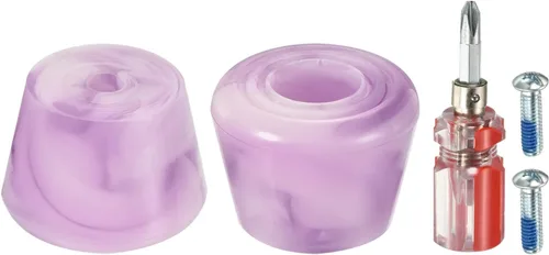 PATIKIL Topes de punta para patines con destornillador, 1 par de tapones de freno de goma 82A para repuesto de accesorios de patinaje, mezcla de