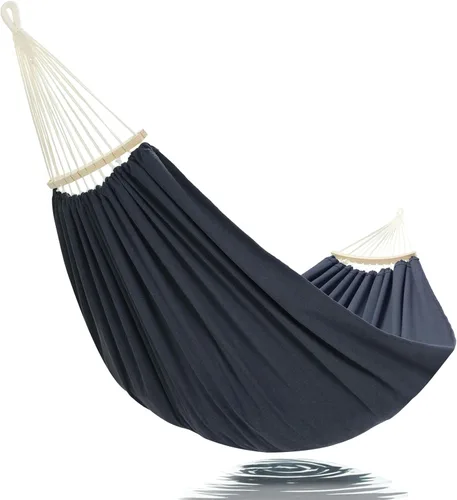 Miniatura 18 de GOCAN - Hamaca doble brasileña para 2 personas, 129.9 x 59 pulgadas, carga de 500 libras, lona de algodón, hamaca para patio, porche, jardín, patio