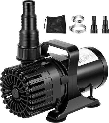 VIVOHOME Bomba de agua sumergible de 100 W 1800 GPH con salida de agua ajustable de 180°, elevación de 13.8 pies de altura para fuentes de cascada,