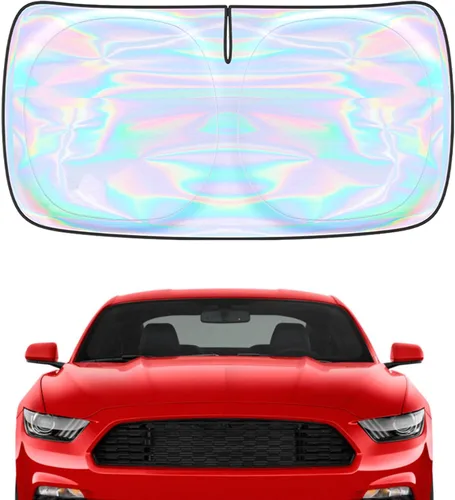 Miniatura 24 de Parasol para parabrisas Rivian R1S R1T 2022-2026 – Parasol compatible con Rivian R1S R1T plegable para ventana delantera, protector de visera solar