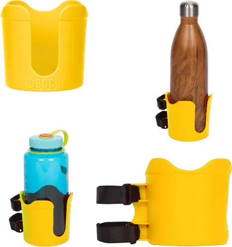 ROBOCUP Plus, (Amarillo), Accesorio Adicional XL Extensión Portavasos, Capacidad de Bebidas Mayor, Perfecto para Barcos, Carritos de Golf,