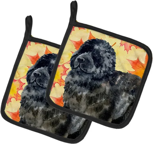 Miniatura 105 de Caroline's Treasures BB9655PTHD - Juego de soportes para ollas de cocina resistentes al calor, almohadillas calientes para horno, 7 1/2 x 7 1/2