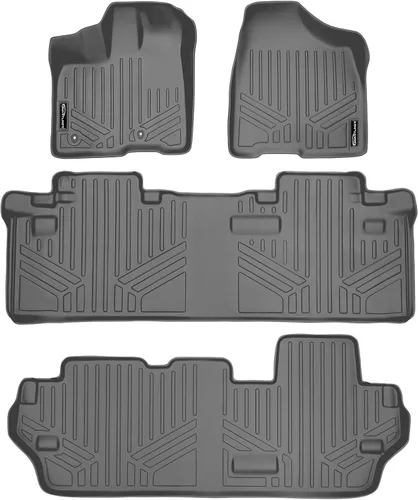 Miniatura 49 de SMARTLINER Alfombrilla de suelo para maletero de carga para todo tipo de clima, detrás de la segunda fila para Toyota Sienna 2011-2012