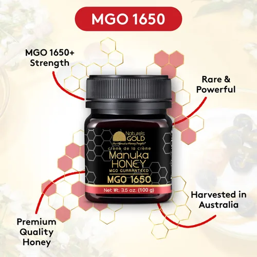 Miniatura 4 de Nature's Gold Miel de manuka cruda, certificado de alto MGO MGO auténtico, colmena rastreable 100% pura y auténtica para el hogar