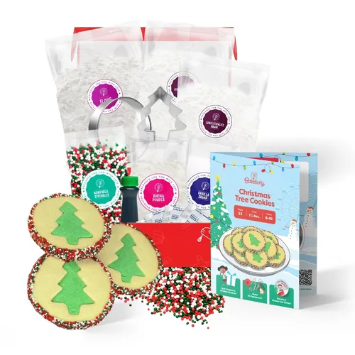 Miniatura 13 de Baketivity Juego de pastel de cumpleaños y decoración para niñas y niños. La caja incluye todos los ingredientes premedidos, velas de cumpleaños