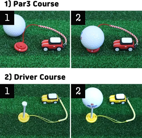 Miniatura 4 de 3D OM Percha para camisetas de golf, mini silicona con anillo guía, elegante y adorable (verde)