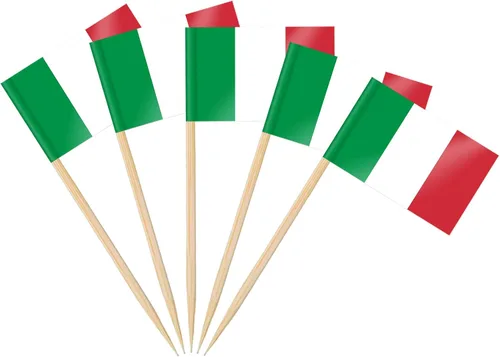 Miniatura 16 de AhfuLife 200 piezas de banderas mexicanas en palillos para decoraciones del Día de la Independencia de México, mini banderas mexicanas, palillos