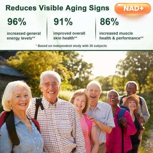 Miniatura 8 de Suplemento alternativo NMNH, resveratrol de ribósido de nicotinamida NAD, NAD liposomal + resveratrol, suministro de 30 días - Suplemento NAD