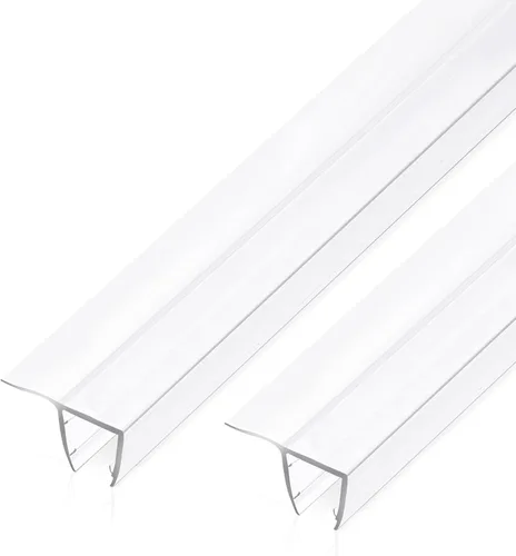 Miniatura 9 de Tira de sellado inferior para puerta de ducha sin marco para vidrio de 0.236 pulgadas de grosor, súper transparente de 36 pulgadas de largo, 2