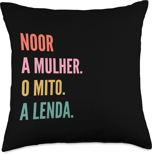 Miniatura 4 de Funny Portuguese First Name Design - Noor Throw Pillow
