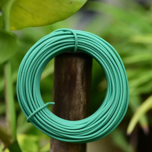Miniatura 6 de YDSL Alambre Suave para Plantas de 66 Pies, Ataduras de Jardín Verdes con Giro para Plantas, Organización de Oficina y Hogar (Diámetro - 2.5MM)