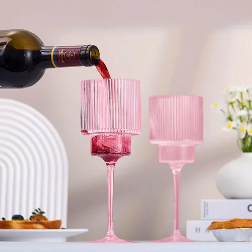 Miniatura 8 de Lueumxc Copas de vino de plástico – Copas de vino acrílicas de 12 onzas, Origami irrompible, vasos de cóctel de plástico transparente, reciclables