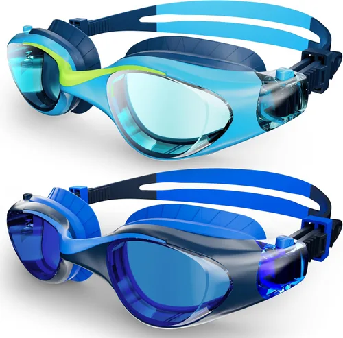 Miniatura 15 de Kids Swim Goggles, Anti-Fog UV Protection, Leakproof Adjustable Strap Swimming Goggles for Boys Girls Ages 6–14