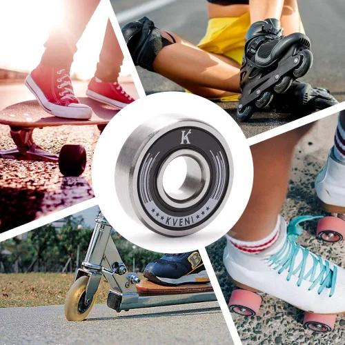 Miniatura 6 de Rodamientos de patineta de alta calidad, rodamientos Pro-Longboard, rodamiento de patinaje de bolas 608rs de alta velocidad ABEC - para patineta