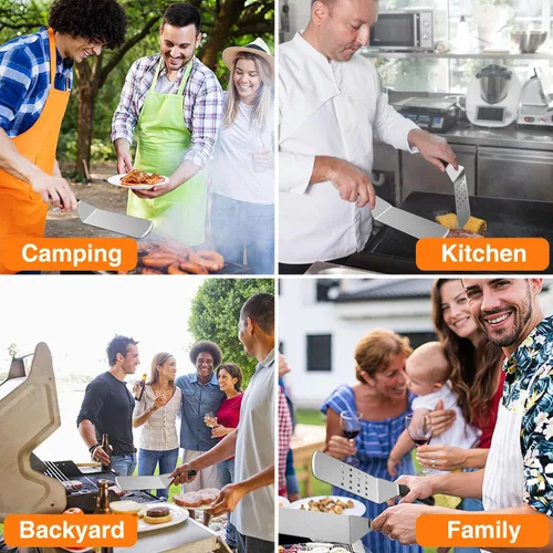 Miniatura 3 de Kit de accesorios para parrilla, juego de 25 piezas de accesorios de parrilla de parte superior plana para Blackstone y Camp Chef, juego