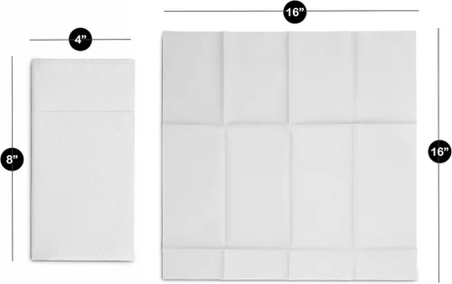 Miniatura 7 de Paquete de 50 servilletas desechables de lino con bolsillo integrado para cubiertos, tela preplegada blanca como servilletas de papel para cenas