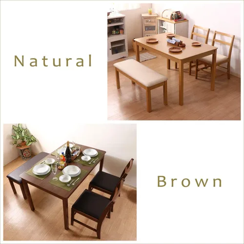 Miniatura 6 de 不二貿易(Fujiboeki) Fuji Boeki 98817 Dining Chair, Chair, Width 16.1 x Depth 20.1 x Height 31.1 inches (41 x 51 x 79 cm), Brown, Natural Wood, Synthetic
