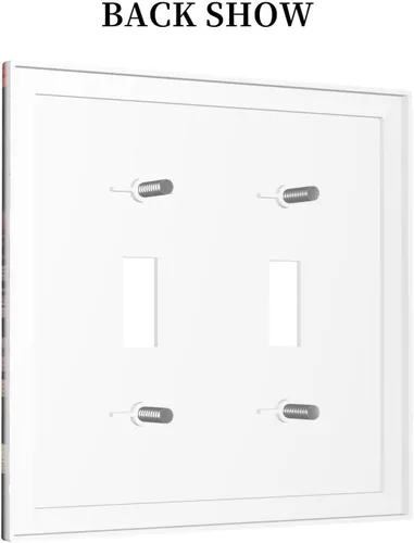 Miniatura 64 de Placa Decorativa de Pared de Granja Rústica con Cuerno de Madera para Puerta de Granero 1 Banda Duplex Cubiertas de Toma Eléctrica Soltera