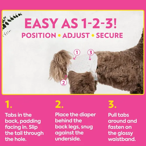 Miniatura 4 de OUT! Petcare - Pañales desechables para perros hembra, entrenamiento para ir al baño, pañales para perros, entrenamiento de cachorros, suministros
