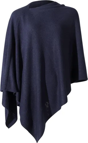 Miniatura 34 de Fomolom Ponchos para mujer, versátil, ligero, tejido sólido, chal envolvente, bufanda, accesorios para mujer