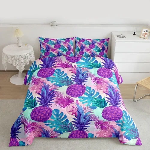 Miniatura 25 de Feelyou Juego de ropa de cama con diseño de dragón y galaxia, cielo estrellado, para niños y niñas, diseño de dragón, decoración colorida, colección