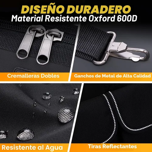 Miniatura 6 de TICONN Bolsa de herramientas resistente con múltiples bolsillos, organizador de caja de herramientas portátil, bolsa de almacenamiento, con correa