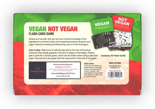 Miniatura 9 de Juego vegano no vegano - Adivina los productos veganos divertido juego de cartas flash - Divertido juego de adivinanzas de sí o no - adecuado