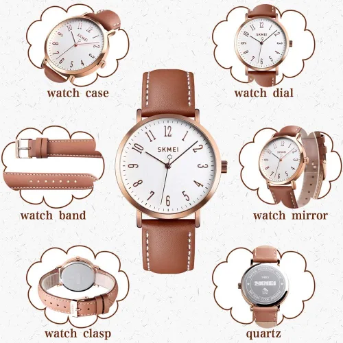 Miniatura 2 de SKMEI Reloj impermeable para mujer reloj de pulsera para mujer vestido casual de cuarzo analógico para mujer